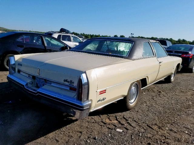 3V37T6E105121 - 1976 OLDSMOBILE 98 LUXURY CREAM photo 4