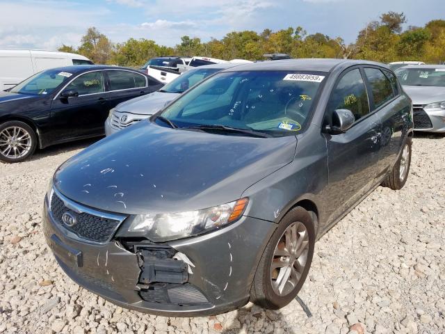 KNAFU5A21B5403757 - 2011 KIA FORTE EX GRAY photo 2