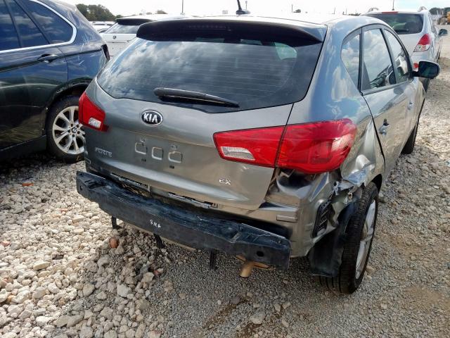 KNAFU5A21B5403757 - 2011 KIA FORTE EX GRAY photo 9