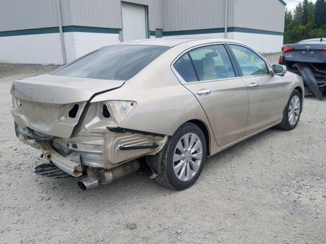 1HGCR2F87EA037593 - 2014 HONDA ACCORD EXL TAN photo 4