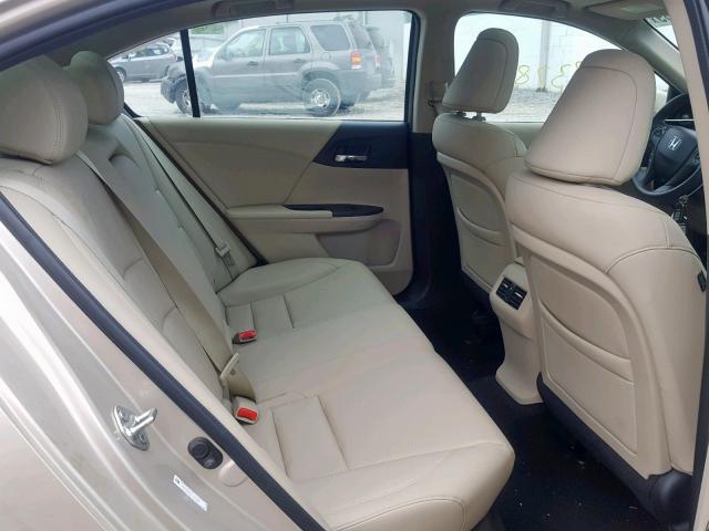 1HGCR2F87EA037593 - 2014 HONDA ACCORD EXL TAN photo 6