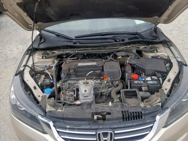 1HGCR2F87EA037593 - 2014 HONDA ACCORD EXL TAN photo 7