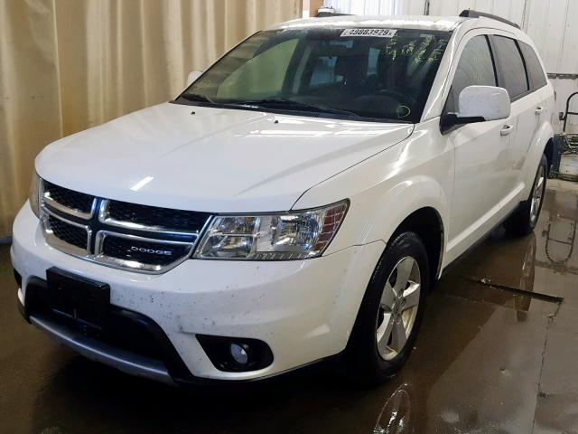 3D4PG1FG5BT567009 - 2011 DODGE JOURNEY MA WHITE photo 2