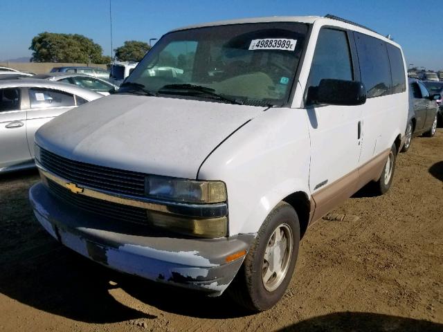 1GNDM19W1VB120119 - 1997 CHEVROLET ASTRO WHITE photo 2