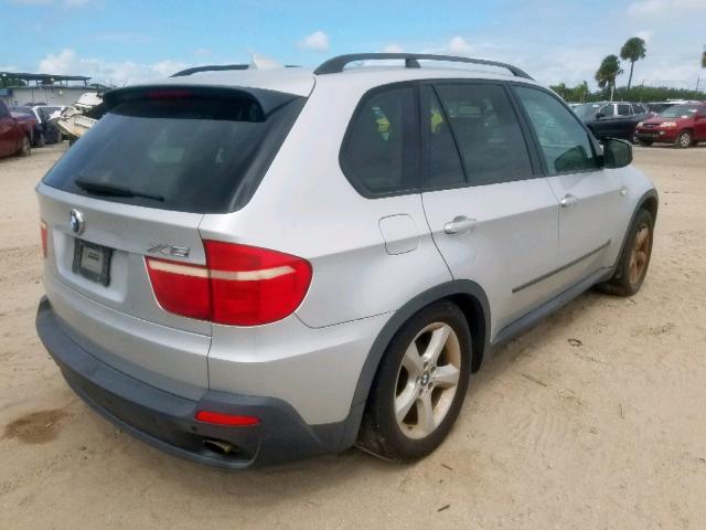 5UXFE43517L016838 - 2007 BMW X5 3.0I SILVER photo 4