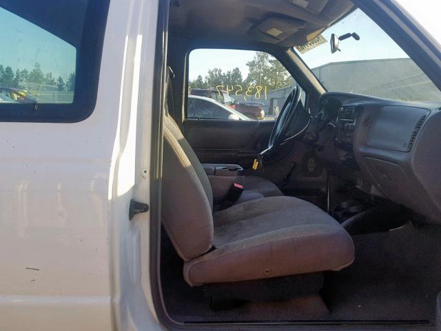 1FTYR14U12TA12364 - 2002 FORD RANGER SUP WHITE photo 5