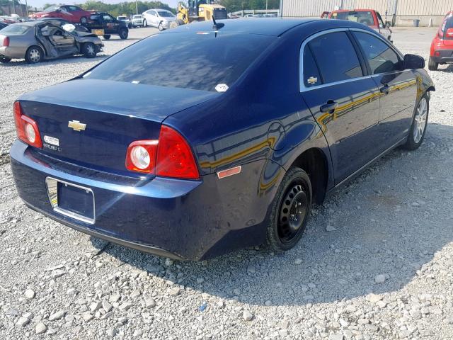 1G1ZC5EB5A4135211 - 2010 CHEVROLET MALIBU 1LT 蓝色 照片 4