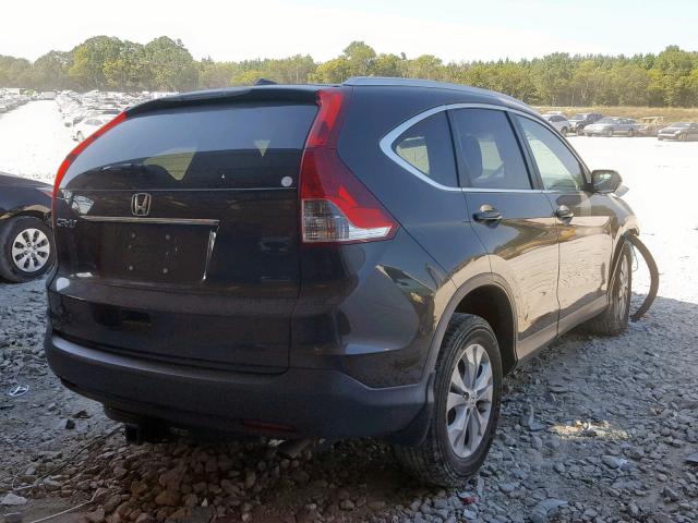 5J6RM3H74DL004131 - 2013 HONDA CR-V EXL BLACK photo 4