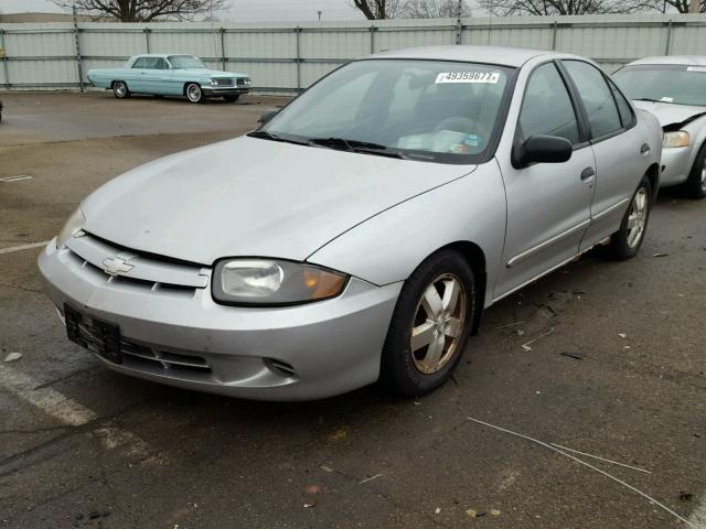 1G1JF52F437264425 - 2003 CHEVROLET CAVALIER L SILVER photo 2