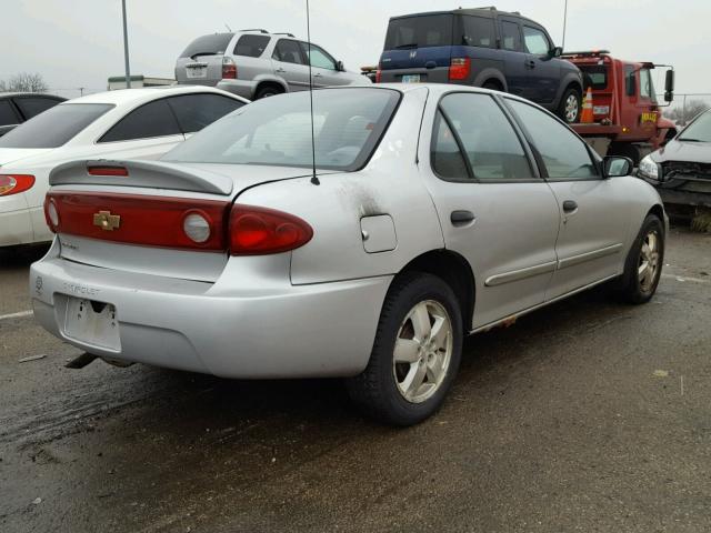 1G1JF52F437264425 - 2003 CHEVROLET CAVALIER L SILVER photo 4