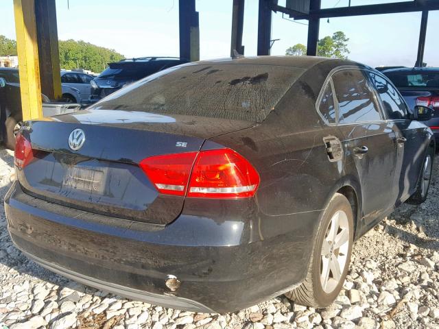 1VWBH7A37CC077547 - 2012 VOLKSWAGEN PASSAT SE BLACK photo 4