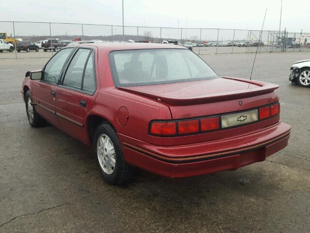 2G1WN54T6P9232267 - 1993 CHEVROLET LUMINA EUR MAROON photo 3