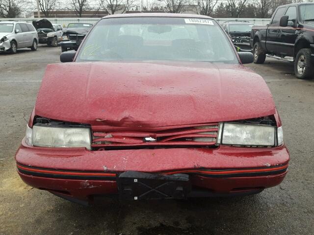 2G1WN54T6P9232267 - 1993 CHEVROLET LUMINA EUR MAROON photo 9