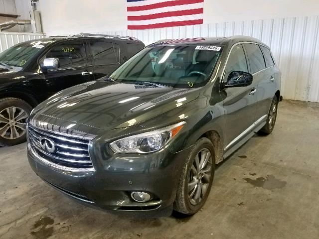 5N1AL0MN5DC312736 - 2013 INFINITI JX35 GREEN photo 2