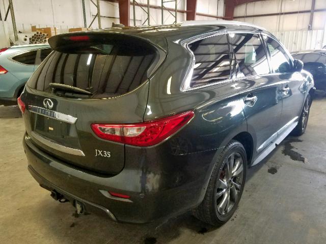 5N1AL0MN5DC312736 - 2013 INFINITI JX35 GREEN photo 4