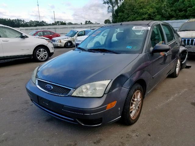 1FAFP34N57W322420 - 2007 FORD FOCUS ZX4 GRAY photo 2