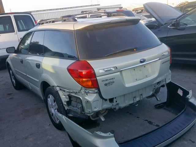 4S4BP61C257336145 - 2005 SUBARU LEGACY OUT GOLD photo 3