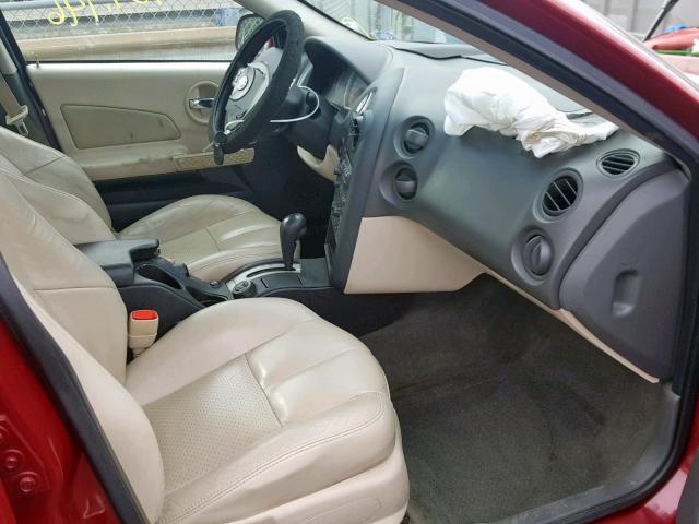 2G2WR524351187201 - 2005 PONTIAC GRAND PRIX BURGUNDY photo 5
