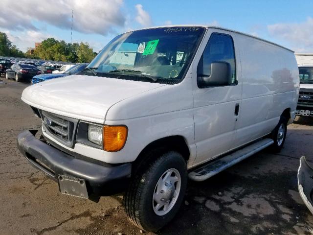 1FTNE24W57DA36335 - 2007 FORD ECONOLINE WHITE photo 2