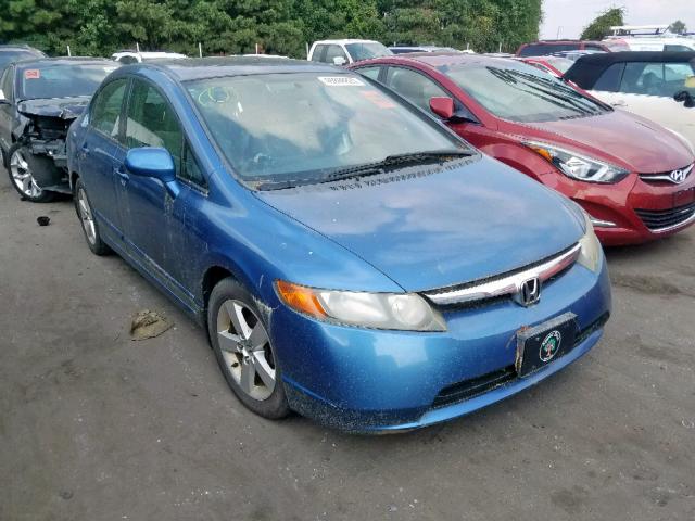 1HGFA15897L083904 - 2007 HONDA CIVIC EX BLUE photo 1