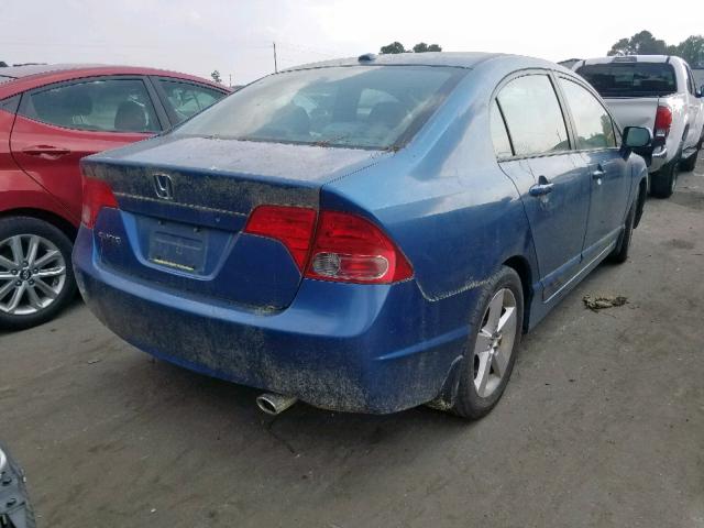 1HGFA15897L083904 - 2007 HONDA CIVIC EX BLUE photo 4