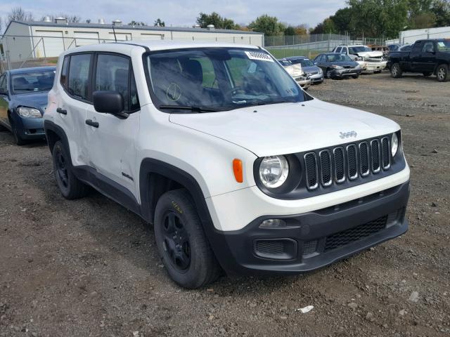 ZACCJBAT0FPB63225 - 2015 JEEP RENEGADE S WHITE photo 1