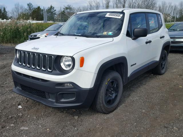 ZACCJBAT0FPB63225 - 2015 JEEP RENEGADE S WHITE photo 2