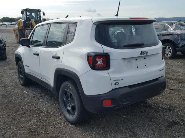 ZACCJBAT0FPB63225 - 2015 JEEP RENEGADE S WHITE photo 3