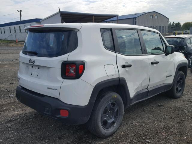 ZACCJBAT0FPB63225 - 2015 JEEP RENEGADE S WHITE photo 4