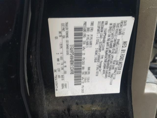 1FAHP34N48W153498 - 2008 FORD FOCUS S/SE BLACK photo 10