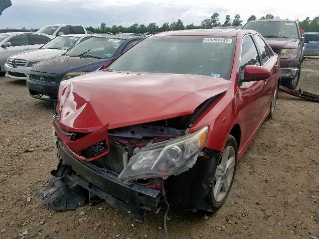 4T1BF1FK0CU605425 - 2012 TOYOTA CAMRY BASE RED photo 2