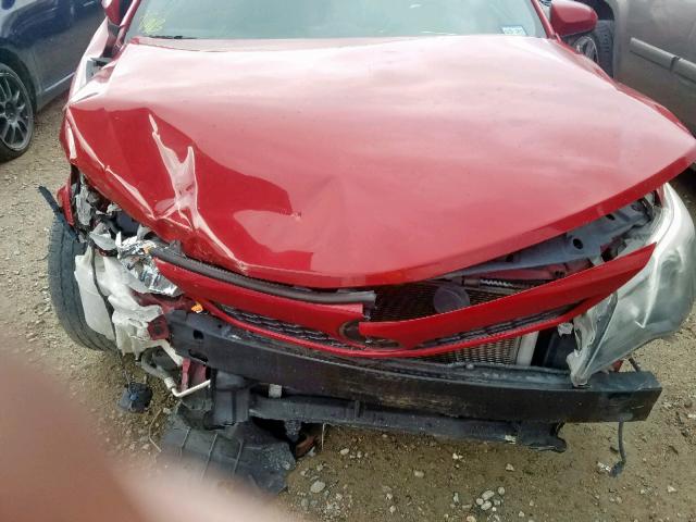 4T1BF1FK0CU605425 - 2012 TOYOTA CAMRY BASE RED photo 7