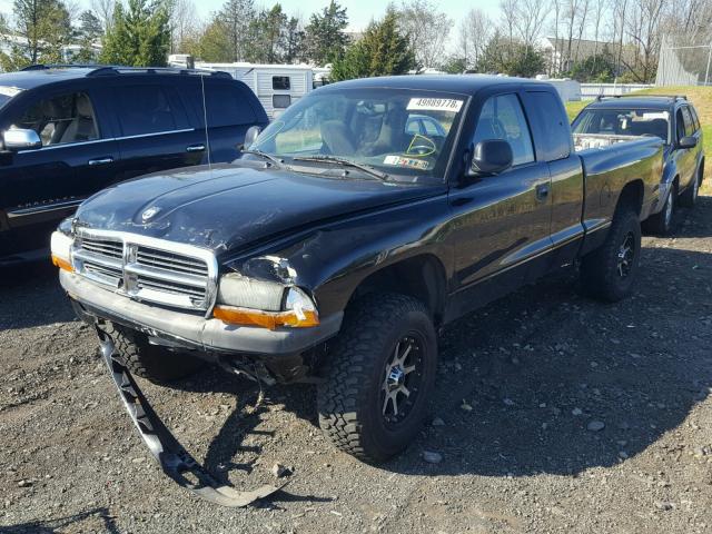 1D7HG32N44S549998 - 2004 DODGE DAKOTA SPO BLACK photo 2