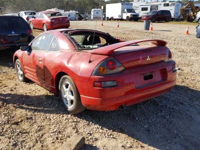 4A3AC34G63E092675 - 2003 MITSUBISHI ECLIPSE RS RED photo 3