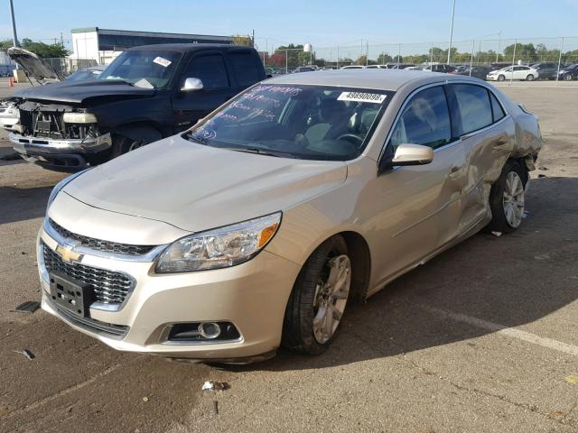 1G11D5SLXFF270977 - 2015 CHEVROLET MALIBU 2LT GOLD photo 2