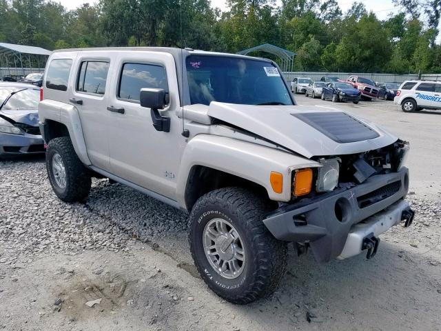 5GTEN13EX88106210 - 2008 HUMMER H3 SILVER photo 1