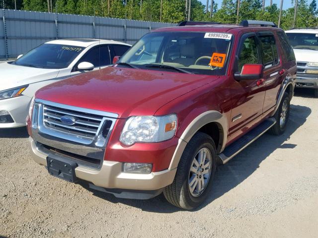 1FMEU74E27UB04108 - 2007 FORD EXPLORER E RED photo 2