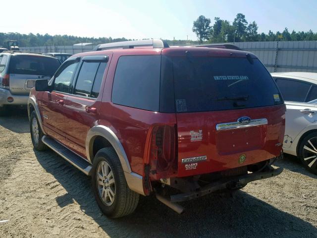 1FMEU74E27UB04108 - 2007 FORD EXPLORER E RED photo 3