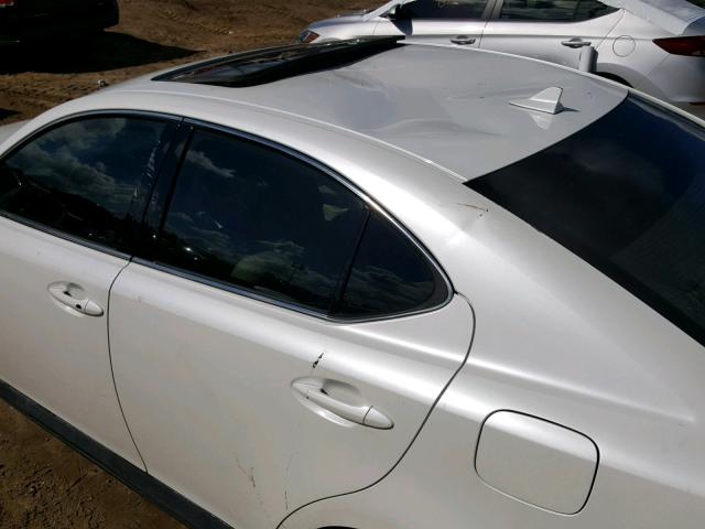 JTHBE262X85019182 - 2008 LEXUS IS 350 WHITE photo 9