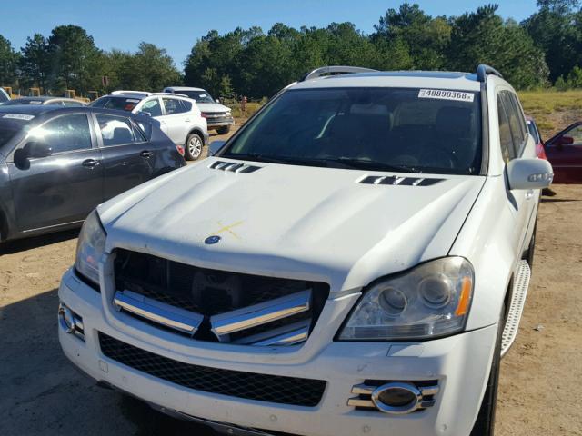 4JGBF71EX8A355110 - 2008 MERCEDES-BENZ GL 450 4MA WHITE photo 9