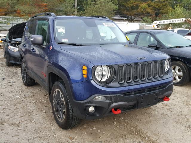 ZACCJBCT5GPE16125 - 2016 JEEP RENEGADE T BLUE photo 1