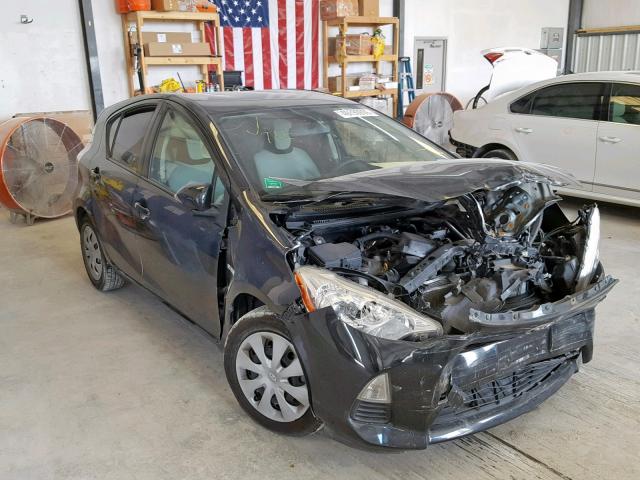 JTDKDTB30D1554354 - 2013 TOYOTA PRIUS C BLACK photo 1