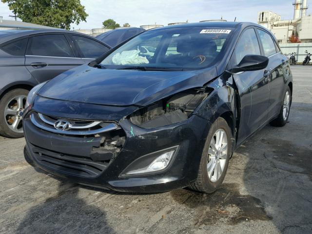 KMHD35LH6FU239833 - 2015 HYUNDAI ELANTRA GT BLACK photo 2