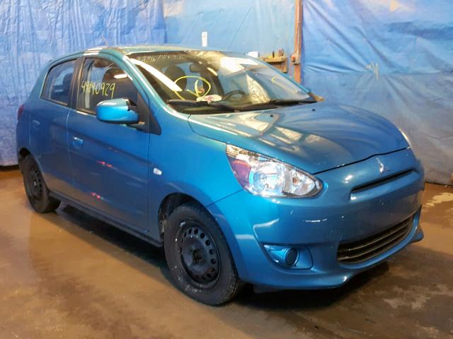 ML32A3HJ3FH055463 - 2015 MITSUBISHI MIRAGE DE BLUE photo 1