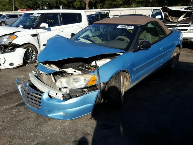 1C3EL55R76N153931 - 2006 CHRYSLER SEBRING TO BLUE photo 2