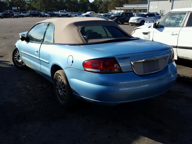 1C3EL55R76N153931 - 2006 CHRYSLER SEBRING TO BLUE photo 3