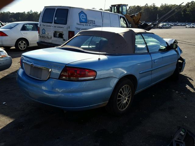 1C3EL55R76N153931 - 2006 CHRYSLER SEBRING TO BLUE photo 4