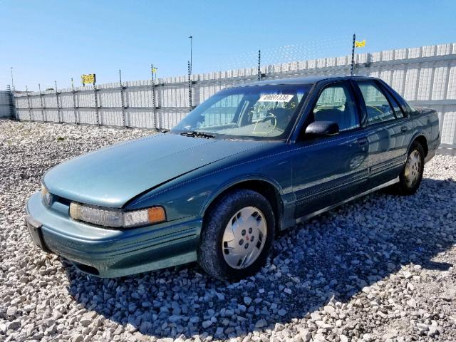 1G3WH52M5VF351345 - 1997 OLDSMOBILE CUTLASS SU GREEN photo 2