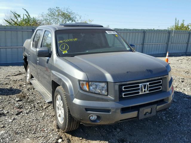 2HJYK165X8H500658 - 2008 HONDA RIDGELINE GRAY photo 1