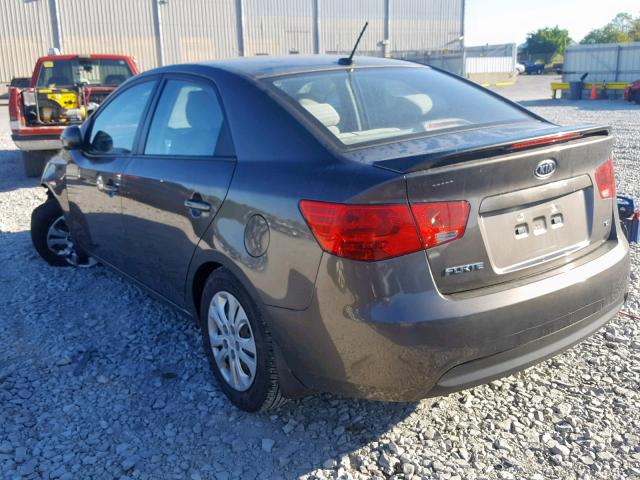 KNAFU4A25C5506711 - 2012 KIA FORTE EX GRAY photo 3